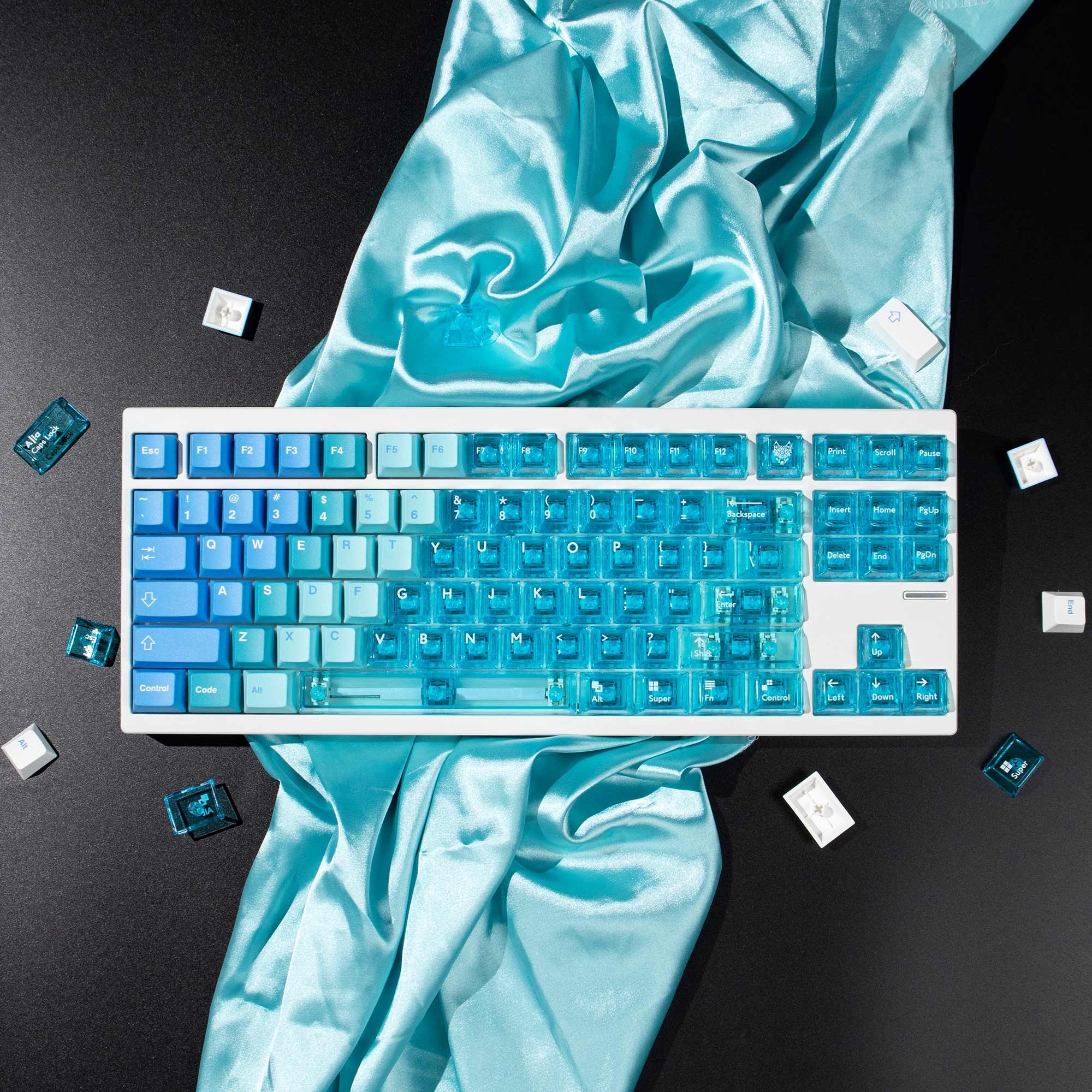 Keycap Cherry Mintcaps Núi Tuyết PBT+PC